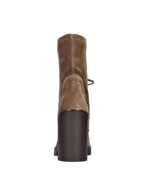 Suede ankle boots STUART WEITZMAN | EVERITT 80 BOOTIECOFFEE TONAL